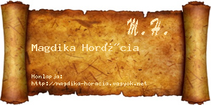 Magdika Horácia névjegykártya